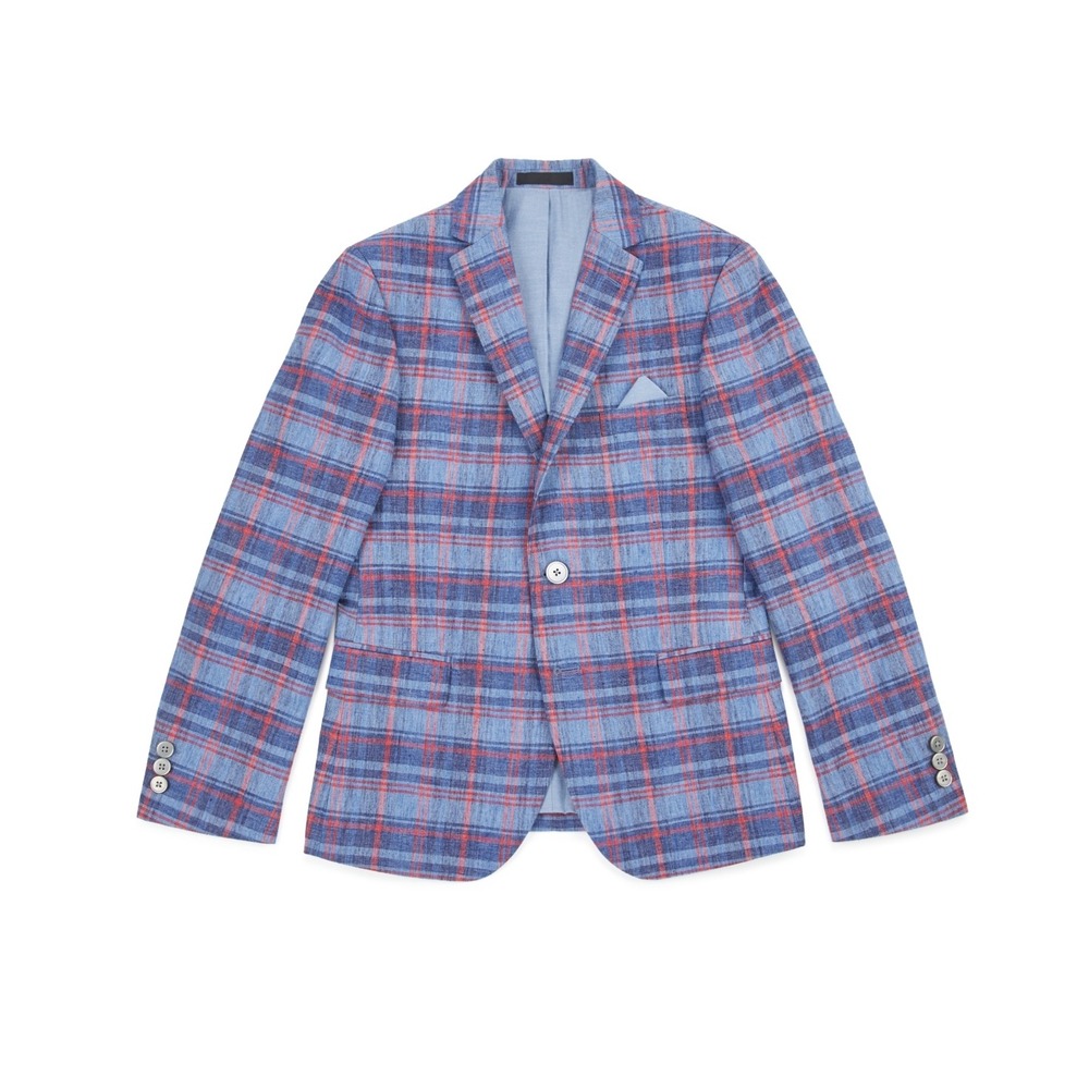 Lauren Ralph‎ Lauren Big Boys Classic Suit Jacket - Navy, Red - Size 20R